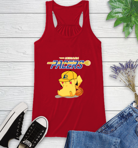 NBA Pikachu Basketball Sports Indiana Pacers Racerback Tank 6
