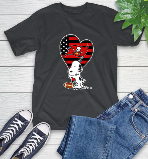 Tampa Bay Buccaneers NFL Football The Peanuts Movie Adorable Snoopy T-Shirt 2