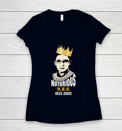 Notorious RBG 1933  2020 Ruth Bader Ginsburg Political Women's V-Neck T-Shirt 2