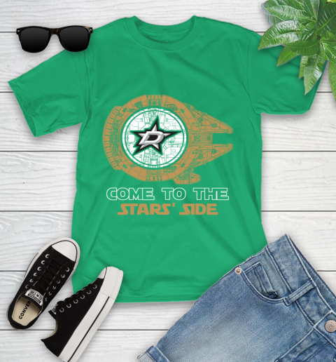 NHL Come To The Dallas Stars Wars Hockey Sports Youth T-Shirt 8