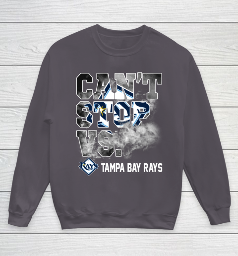 MLB Tampa Bay Rays Baseball Can't Stop Vs Rays Youth Sweatshirt 5