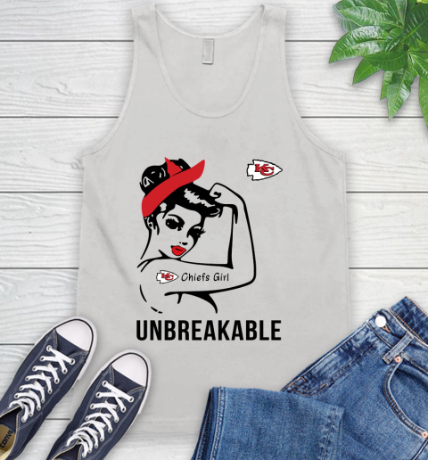 NFL Kansas City Chiefs Girl Unbreakable Football Sports Tank Top