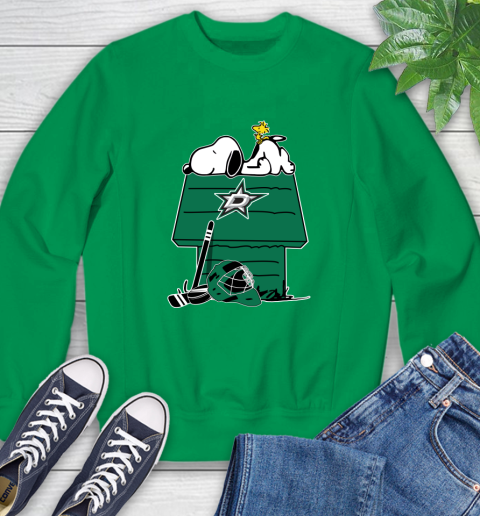 Dallas Stars NHL Hockey Snoopy Woodstock The Peanuts Movie Sweatshirt 6