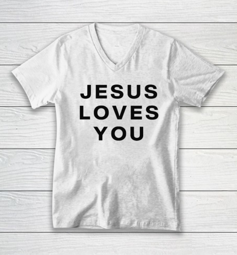 C. J. Stroud Jesus Loves You V-Neck T-Shirt