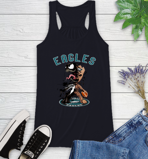 NFL Philadelphia Eagles Football Venom Groot Guardians Of The Galaxy Racerback Tank 10