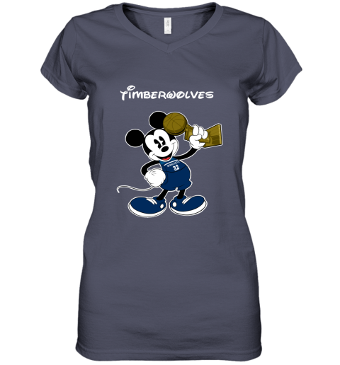 Mickey Minnesota Timberwolves Women's V-Neck T-Shirt
