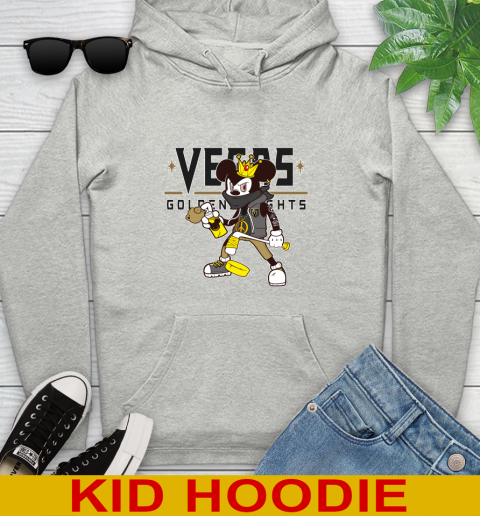 Vegas Golden Knights NHL Hockey Mickey Peace Sign Sports Youth Hoodie