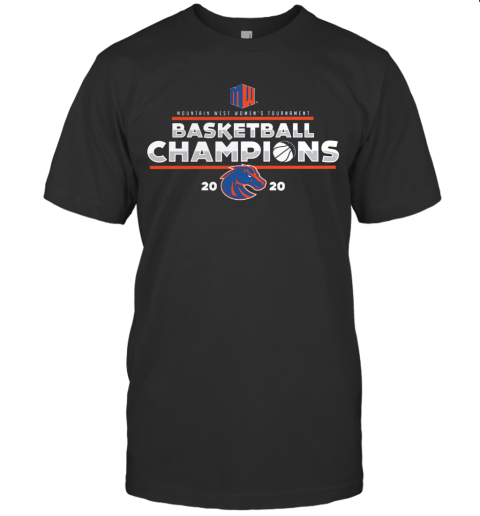 Royal Boise State Broncos 2020 Mountain West Women'S Basketball Champions T-Shirt