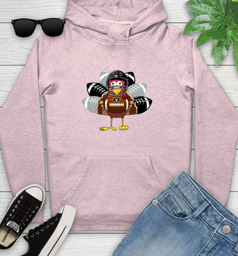 Oakland Raiders Turkey Thanksgiving Day Youth Hoodie 10