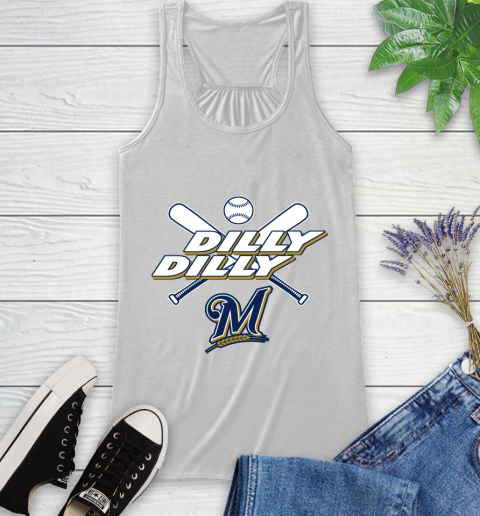 MLB Milwaukee Brewers Dilly Dilly Baseball Sports Racerback Tank