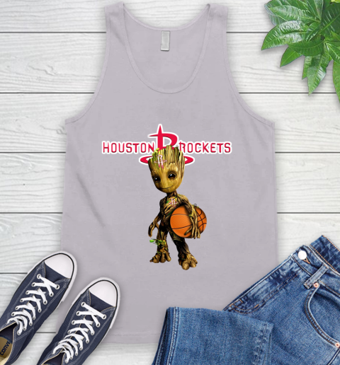 Houston Rockets NBA Basketball Groot Marvel Guardians Of The Galaxy Tank Top 4