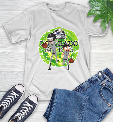 MLB Colorado Rockies Rick And Morty Baseball Sports T-Shirt