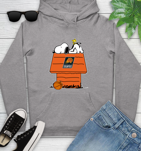 Phoenix Suns NBA Basketball Snoopy Woodstock The Peanuts Movie Youth Hoodie 6