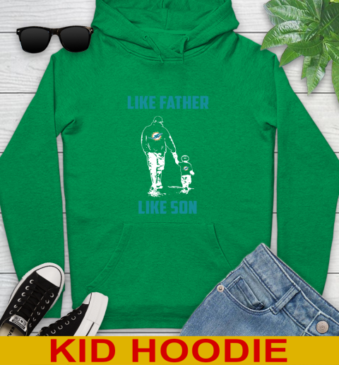 Miami Dolphins NFL Football Like Father Like Son Sports Youth Hoodie 8