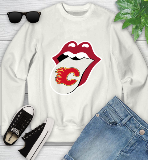 Calgary Flames NHL Hockey Lips I Root For My Team Adoring Fan 115