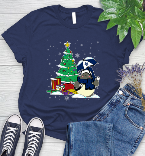 Toronto Maple Leafs NHL Hockey Cute Tonari No Totoro Christmas Sports Women's T-Shirt 14