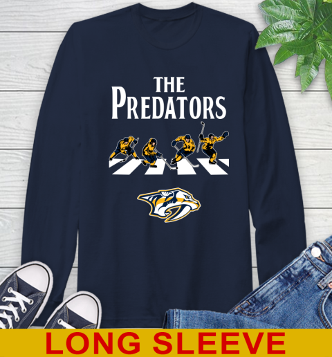 NHL Hockey Nashville Predators The Beatles Rock Band Shirt Long Sleeve T-Shirt 3