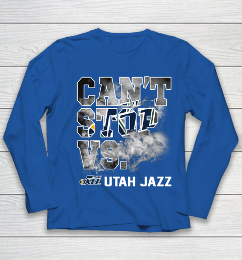 NBA Utah Jazz Basketball Can't Stop Vs Youth Long Sleeve 7