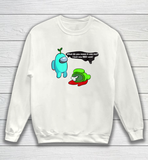 Among Us who is the impostor fun with friends am crew mate Sweatshirt
