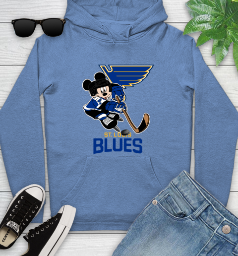 NHL St.Louis Blues Mickey Mouse Disney Hockey T Shirt Youth Hoodie 12