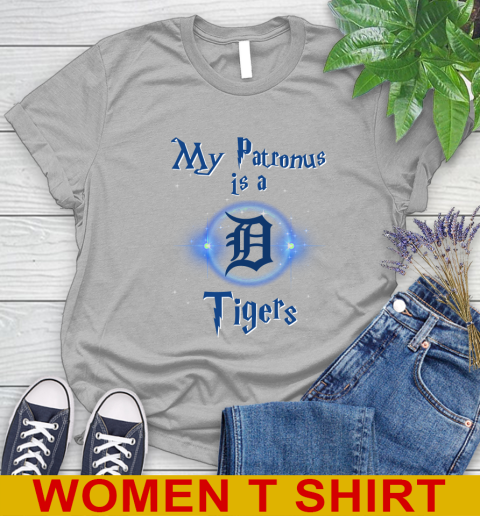 MLB Baseball Harry Potter My Patronus Is A Detroit Tigers Women's T-Shirt 5