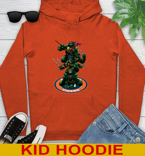 MLB Baseball Detroit Tigers Teenage Mutant Ninja Turtles Shirt Youth Hoodie 5