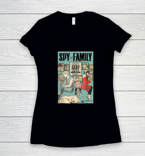 Family X Spy Art Women's V-Neck T-Shirt