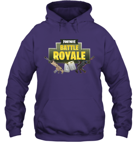 puto fortnite battle royale logo with assault rifle shirts hoodie 23 front purple