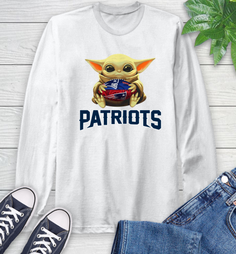 Nfl Football New England Patriots Baby Yoda Star Wars Shirt Long