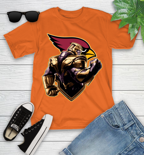 NFL Thanos Avengers Endgame Football Sports Arizona Cardinals Youth T-Shirt 7