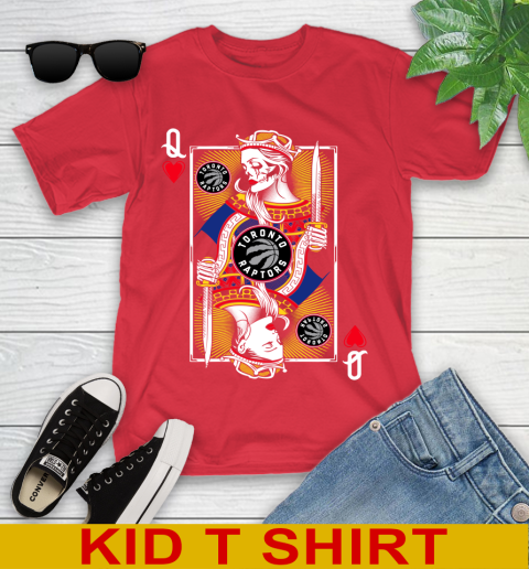NBA Basketball Toronto Raptors The Queen Of Hearts Card Shirt Youth T-Shirt 11
