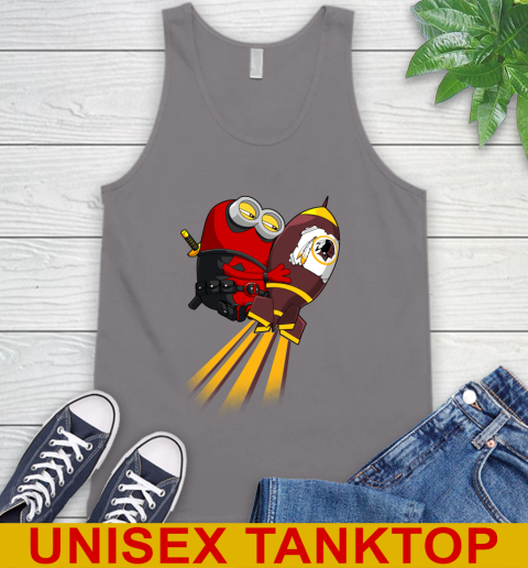 NFL Football Washington Redskins Deadpool Minion Marvel Shirt Tank Top 6