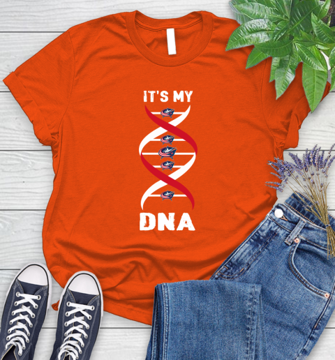 Columbus Blue Jackets NHL Hockey It's My DNA Sports Women's T-Shirt 3