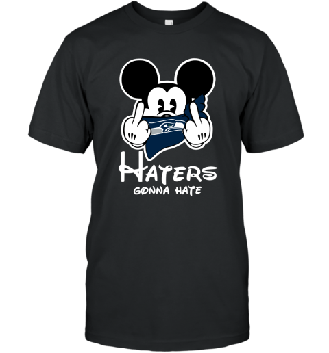 NFL Seattle Seahawks Haters Gonna Hate Mickey Mouse Disney Football T Shirt