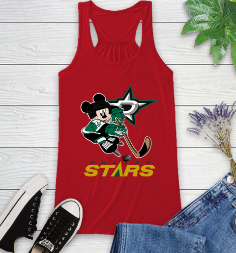 NHL Dallas Stars Mickey Mouse Disney Hockey T Shirt Racerback Tank 18