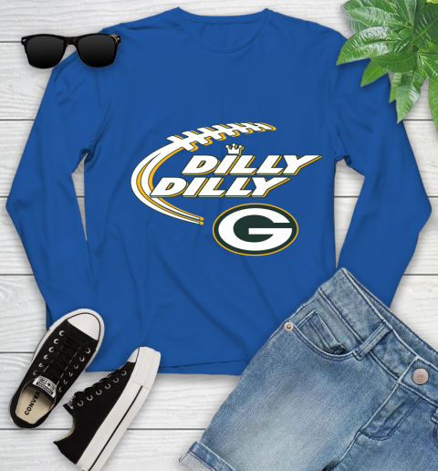 NFL Green Bay Packers Dilly Dilly Football Sports Youth Long Sleeve 9