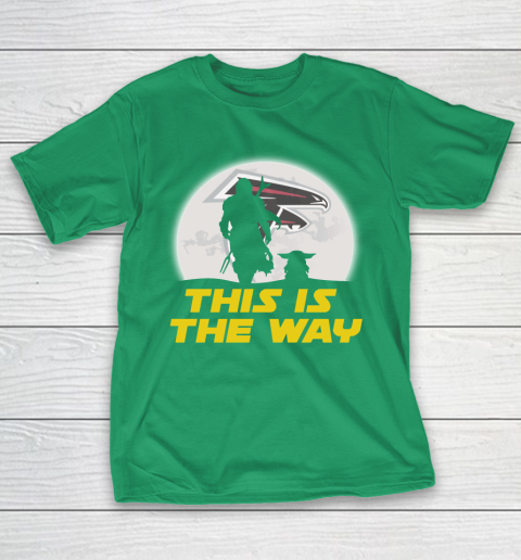 Atlanta Falcons NFL Football Star Wars Yoda And Mandalorian This Is The Way T-Shirt 5