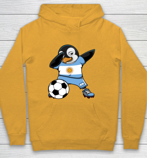 Dabbing Penguin Argentina Soccer Fans Jersey Football Lovers Hoodie 2