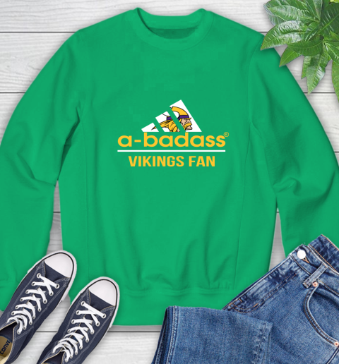Army green vikings sweatshirt deals