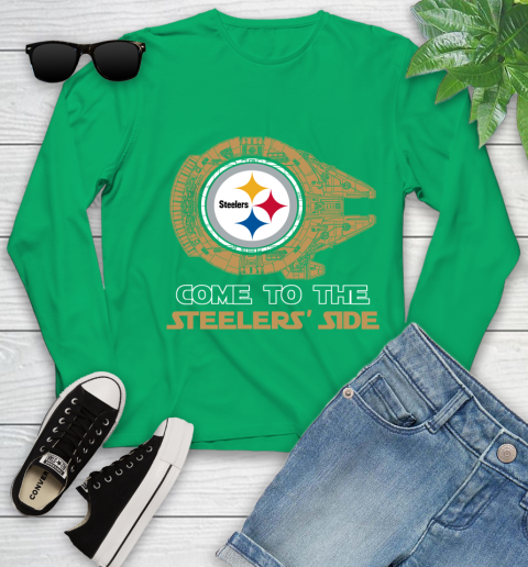 NFL Come To The Pittsburgh Steelers Wars Football Sports Youth Long Sleeve 7