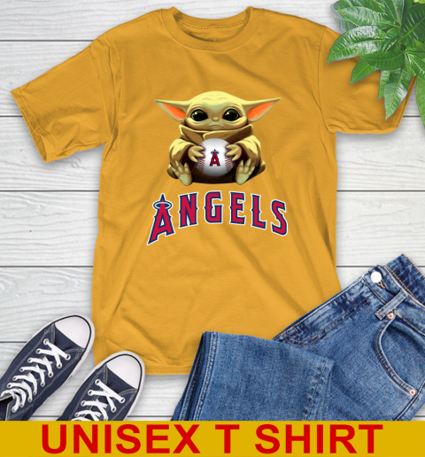 MLB Baseball Los Angeles Angels Star Wars Baby Yoda Shirt 3