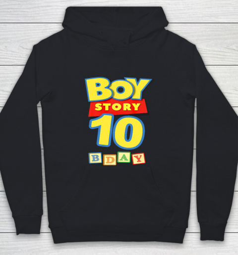 Toy Blocks Boy Story 10 Year Old Birthday Youth Hoodie