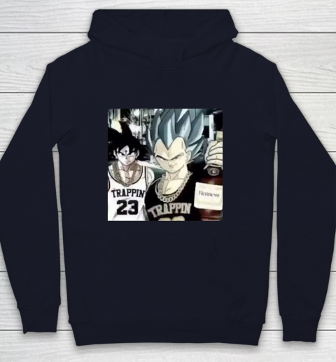 Goku And Vegeta Trappin Dragon Ball Youth Hoodie Tee For Sports