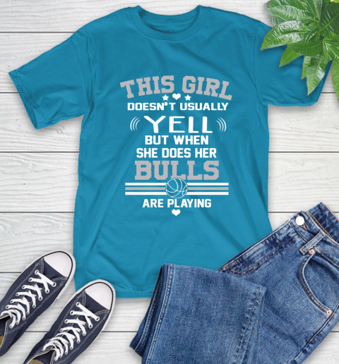 Chicago Bulls NBA Basketball I Yell When My Team Is Playing T-Shirt 9
