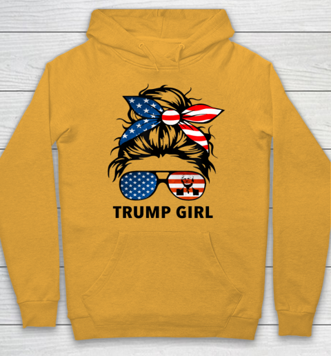 Trump Girl American Flag Glass Hoodie 2
