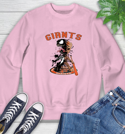 MLB San Francisco Giants Baseball Venom Groot Guardians Of The Galaxy Sweatshirt 9