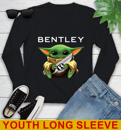 Star Wars Baby Yoda Hugs Bentley Car Shirt 117