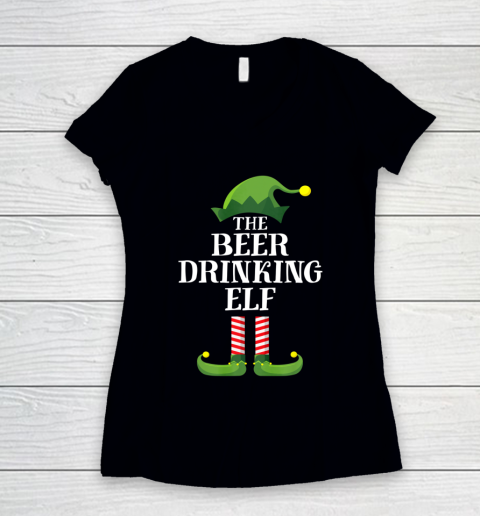 Beer Drinking Elf Matching Family Group Christmas Party Pj T-Shirt Beer Drinking Elf Matching Family Group Christmas Party Pj T-Shirt