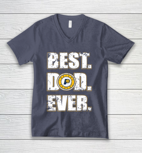 NBA Indiana Pacers Basketball Best Dad Ever Family Shirt V-Neck T-Shirt 7