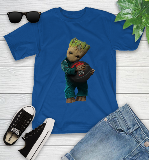 NBA Groot Guardians Of The Galaxy Basketball Sports Toronto Raptors Youth T-Shirt 9